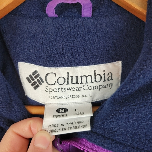 Vintage 90s Columbia‎ Winter Jacket Coat Purple Size Medium - Picture 4 of 10